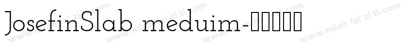 JosefinSlab meduim字体转换